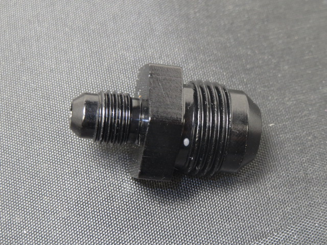 (image for) -6 Male to -4 Male Flare Reducer- Aluminum BLACK